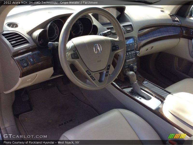 Grigio Metallic / Parchment 2012 Acura MDX SH-AWD Technology