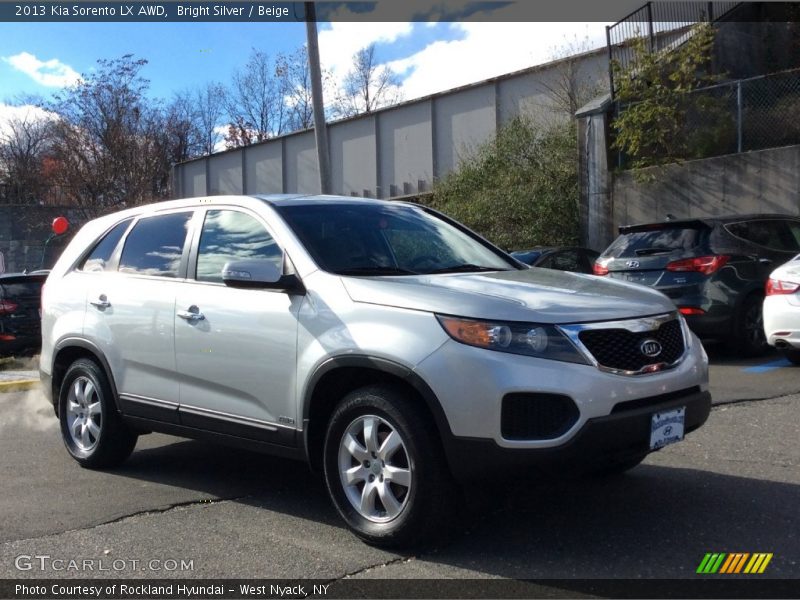 Bright Silver / Beige 2013 Kia Sorento LX AWD