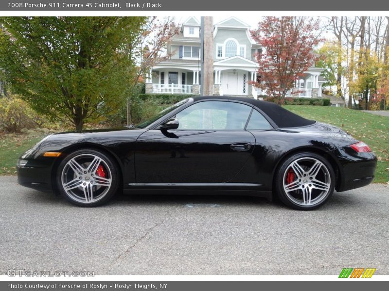 Black / Black 2008 Porsche 911 Carrera 4S Cabriolet