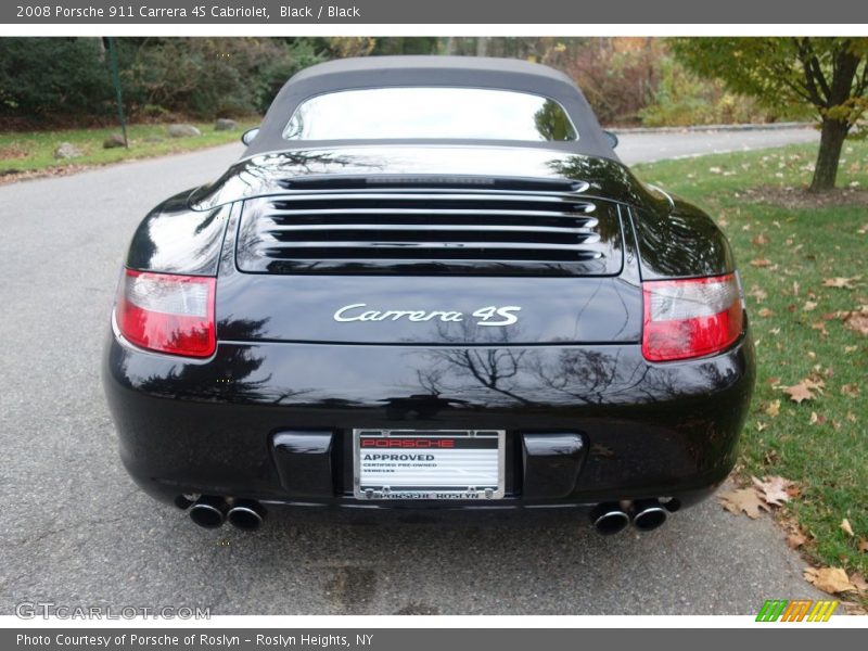 Black / Black 2008 Porsche 911 Carrera 4S Cabriolet