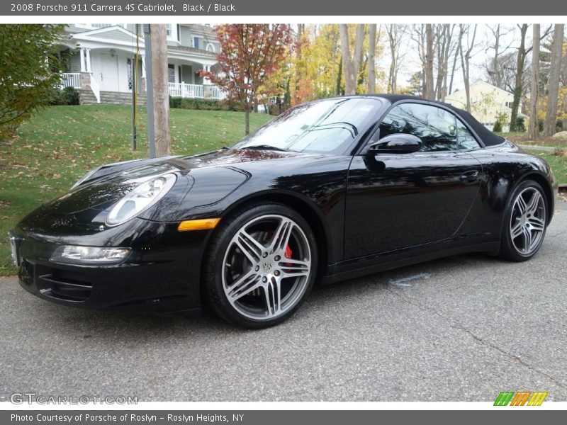 Black / Black 2008 Porsche 911 Carrera 4S Cabriolet