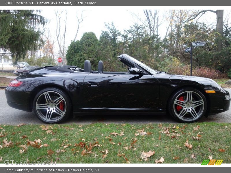Black / Black 2008 Porsche 911 Carrera 4S Cabriolet