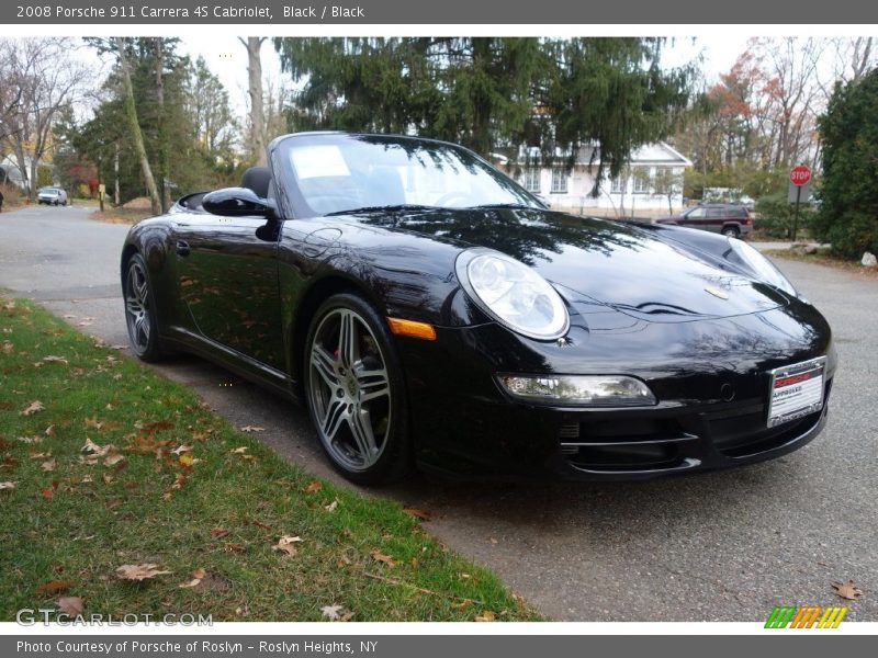 Black / Black 2008 Porsche 911 Carrera 4S Cabriolet