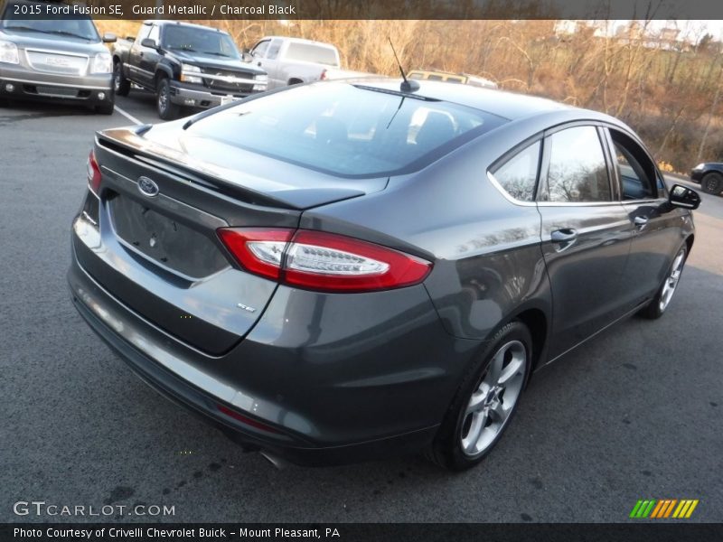 Guard Metallic / Charcoal Black 2015 Ford Fusion SE