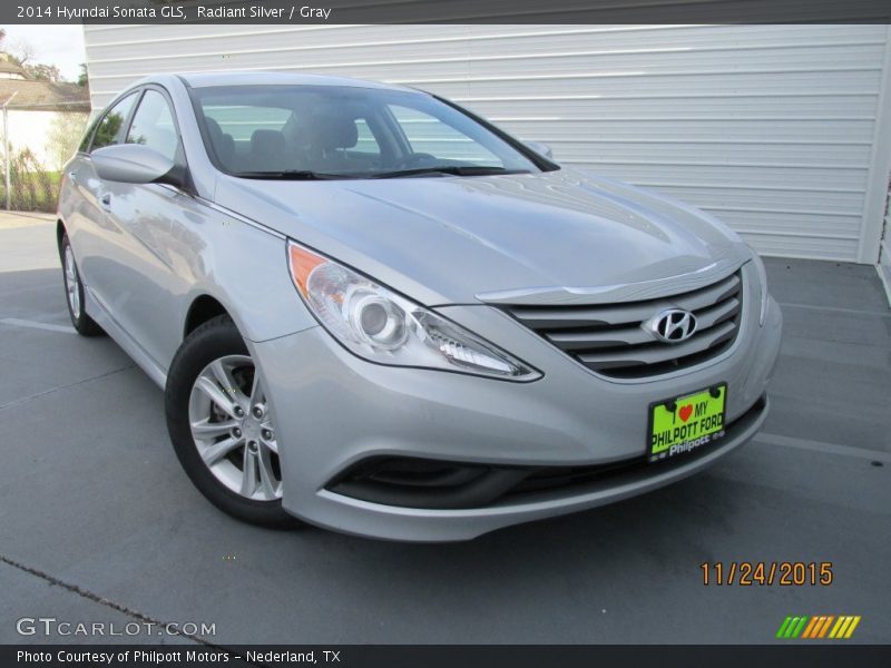 Radiant Silver / Gray 2014 Hyundai Sonata GLS