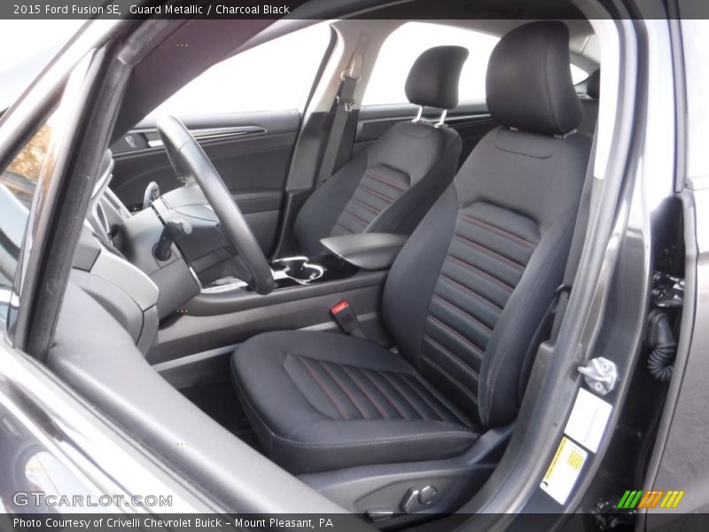Guard Metallic / Charcoal Black 2015 Ford Fusion SE
