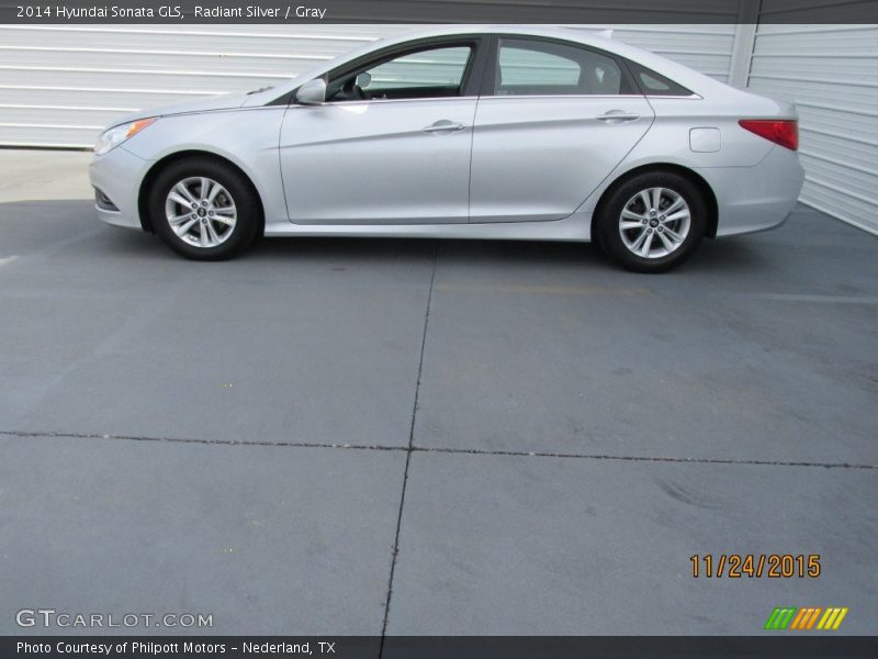 Radiant Silver / Gray 2014 Hyundai Sonata GLS