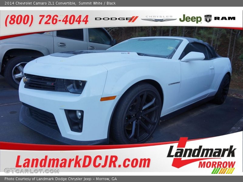 Summit White / Black 2014 Chevrolet Camaro ZL1 Convertible