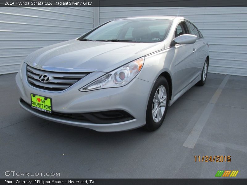 Radiant Silver / Gray 2014 Hyundai Sonata GLS