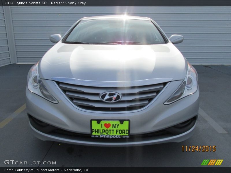 Radiant Silver / Gray 2014 Hyundai Sonata GLS