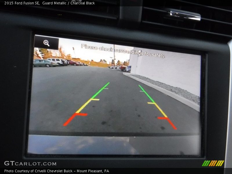 Guard Metallic / Charcoal Black 2015 Ford Fusion SE