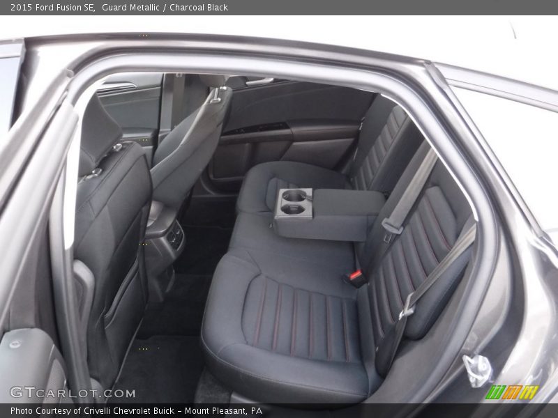 Guard Metallic / Charcoal Black 2015 Ford Fusion SE