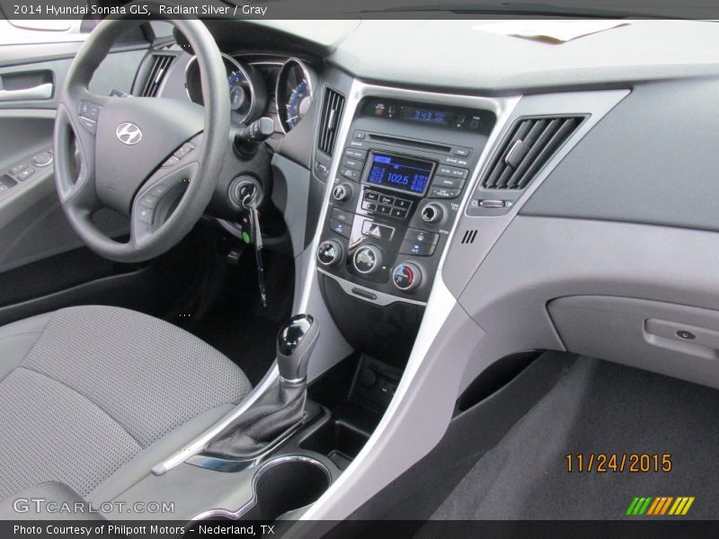 Radiant Silver / Gray 2014 Hyundai Sonata GLS