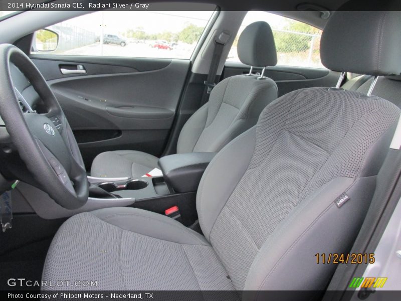 Radiant Silver / Gray 2014 Hyundai Sonata GLS