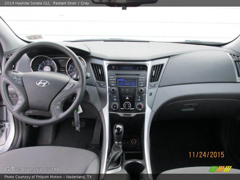 Radiant Silver / Gray 2014 Hyundai Sonata GLS