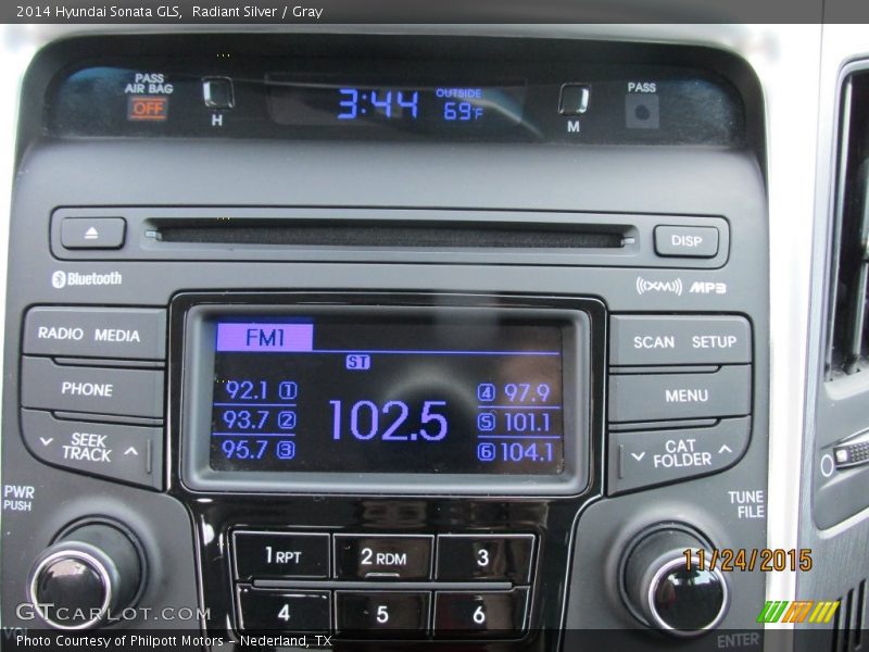 Radiant Silver / Gray 2014 Hyundai Sonata GLS