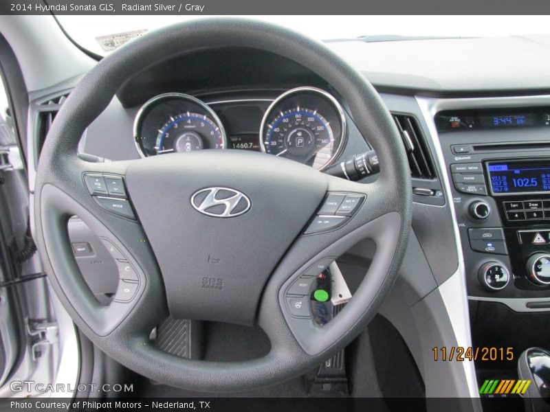 Radiant Silver / Gray 2014 Hyundai Sonata GLS