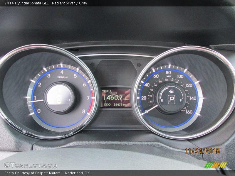 Radiant Silver / Gray 2014 Hyundai Sonata GLS