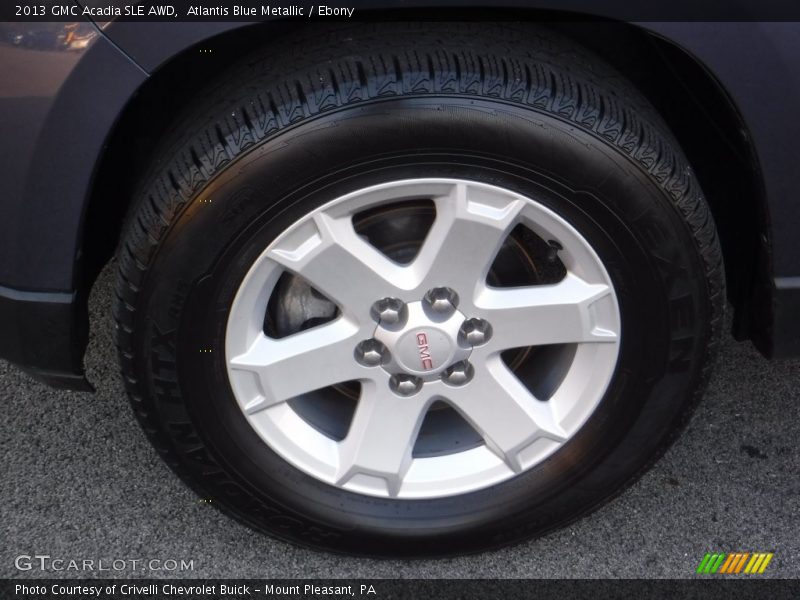 Atlantis Blue Metallic / Ebony 2013 GMC Acadia SLE AWD