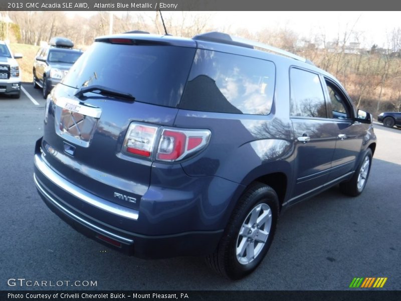 Atlantis Blue Metallic / Ebony 2013 GMC Acadia SLE AWD