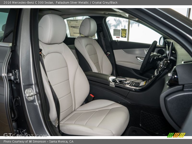 Palladium Silver Metallic / Crystal Grey/Black 2016 Mercedes-Benz C 300 Sedan