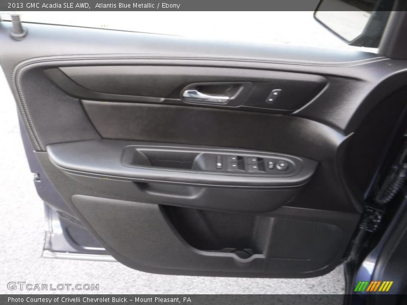 Atlantis Blue Metallic / Ebony 2013 GMC Acadia SLE AWD