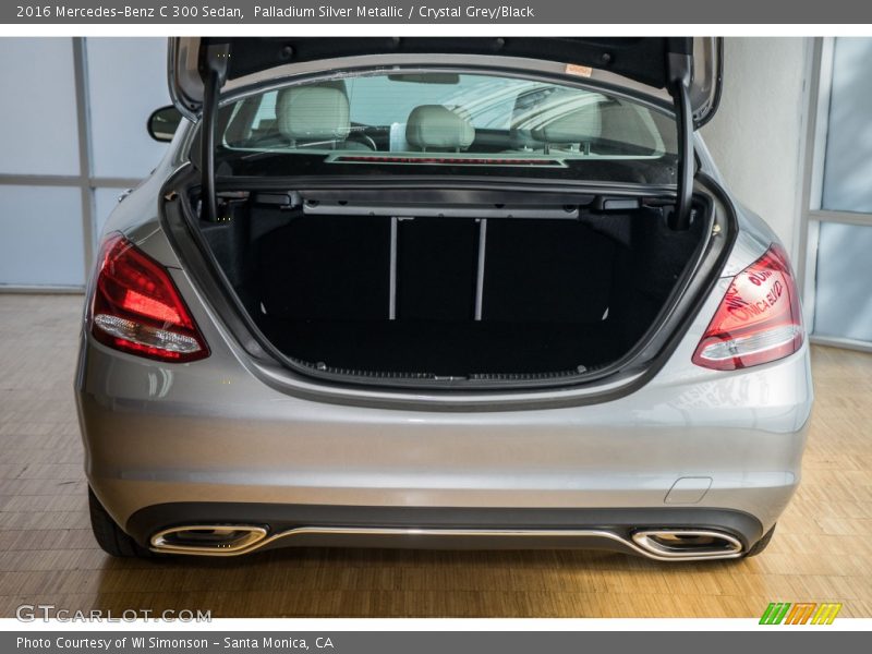 Palladium Silver Metallic / Crystal Grey/Black 2016 Mercedes-Benz C 300 Sedan