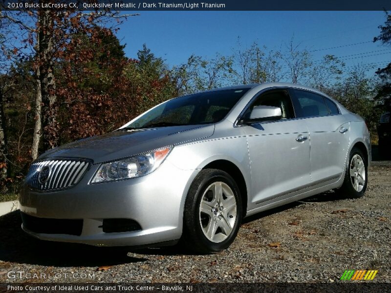 Quicksilver Metallic / Dark Titanium/Light Titanium 2010 Buick LaCrosse CX