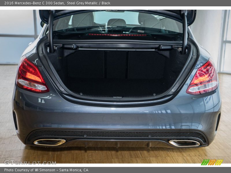 Steel Grey Metallic / Black 2016 Mercedes-Benz C 300 Sedan