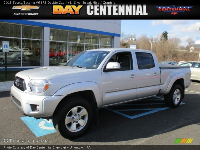 Silver Streak Mica / Graphite 2013 Toyota Tacoma V6 SR5 Double Cab 4x4