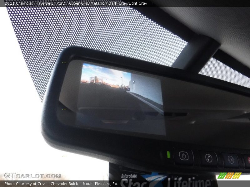 Cyber Gray Metallic / Dark Gray/Light Gray 2011 Chevrolet Traverse LT AWD