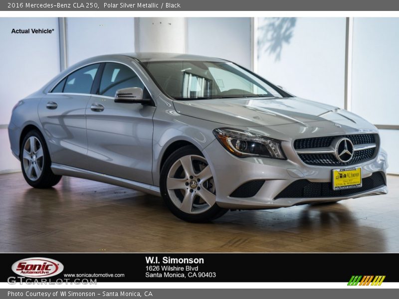 Polar Silver Metallic / Black 2016 Mercedes-Benz CLA 250