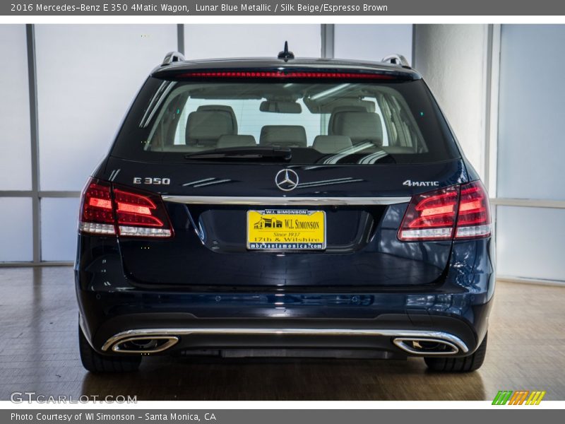 Lunar Blue Metallic / Silk Beige/Espresso Brown 2016 Mercedes-Benz E 350 4Matic Wagon