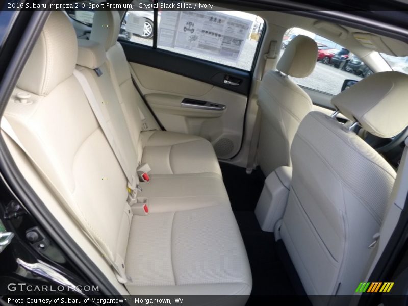 Rear Seat of 2016 Impreza 2.0i Sport Premium
