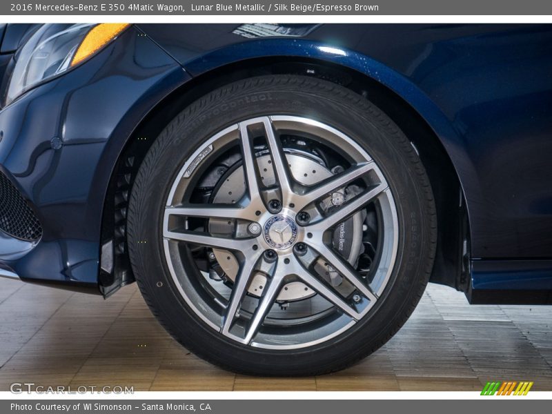 Lunar Blue Metallic / Silk Beige/Espresso Brown 2016 Mercedes-Benz E 350 4Matic Wagon