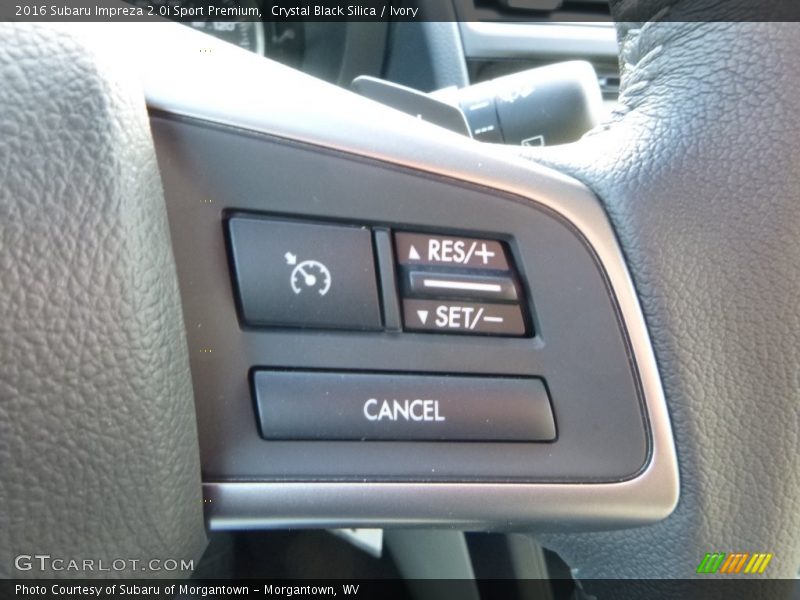 Crystal Black Silica / Ivory 2016 Subaru Impreza 2.0i Sport Premium
