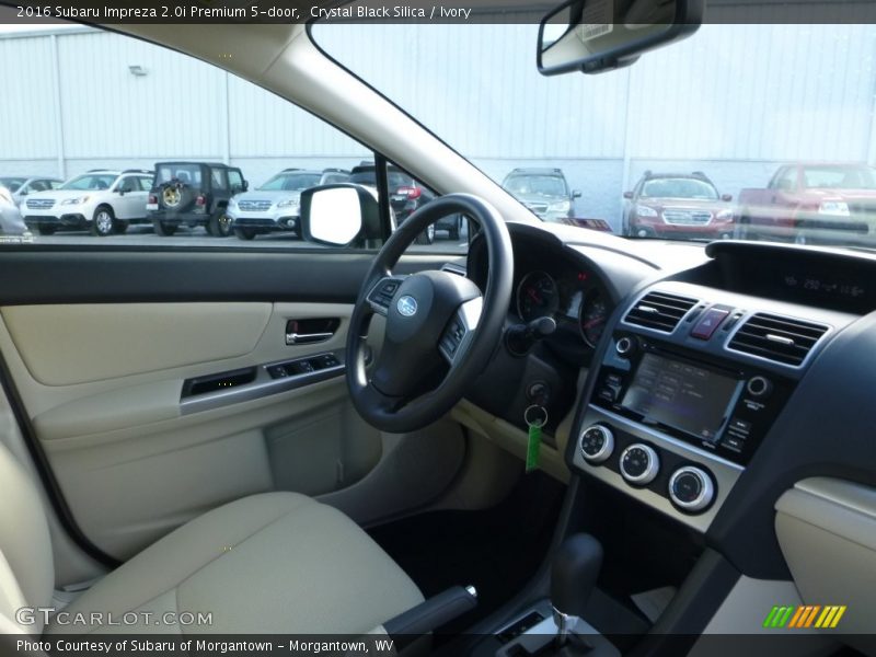 Crystal Black Silica / Ivory 2016 Subaru Impreza 2.0i Premium 5-door