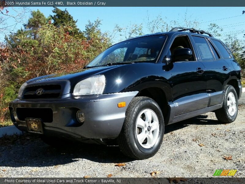 Black Obsidian / Gray 2005 Hyundai Santa Fe GLS 4WD