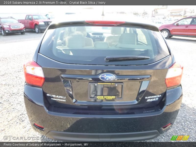 Crystal Black Silica / Ivory 2016 Subaru Impreza 2.0i Premium 5-door