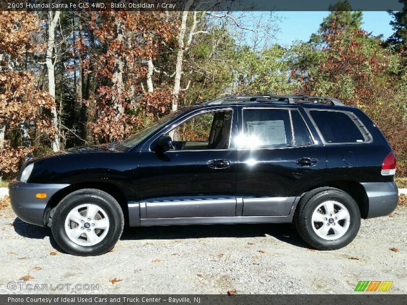 Black Obsidian / Gray 2005 Hyundai Santa Fe GLS 4WD