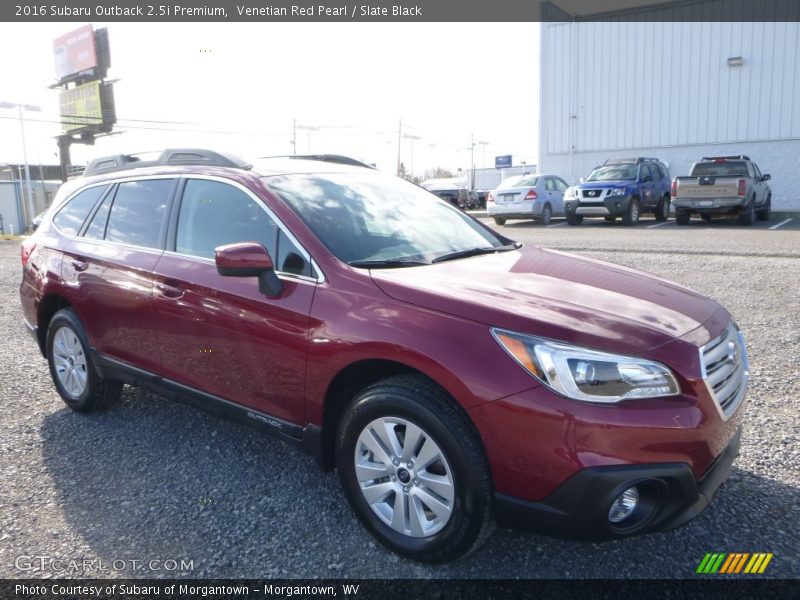 Venetian Red Pearl / Slate Black 2016 Subaru Outback 2.5i Premium