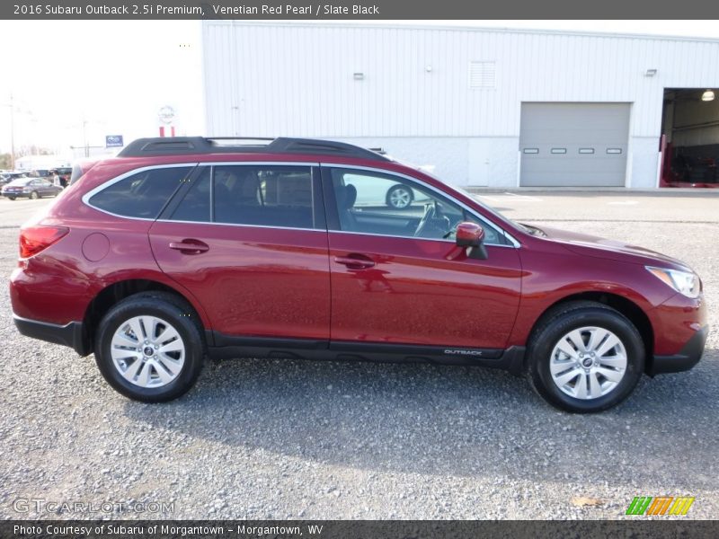 Venetian Red Pearl / Slate Black 2016 Subaru Outback 2.5i Premium