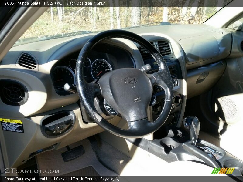 Black Obsidian / Gray 2005 Hyundai Santa Fe GLS 4WD