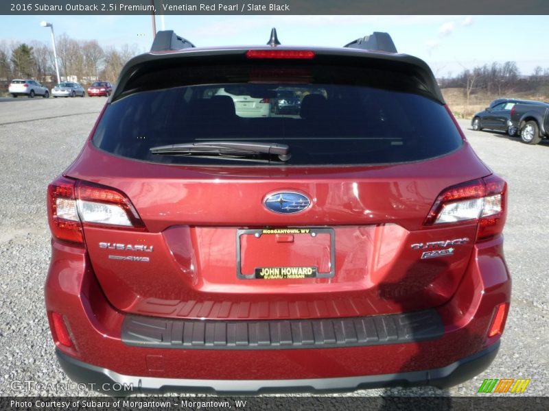 Venetian Red Pearl / Slate Black 2016 Subaru Outback 2.5i Premium