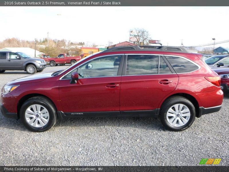 Venetian Red Pearl / Slate Black 2016 Subaru Outback 2.5i Premium