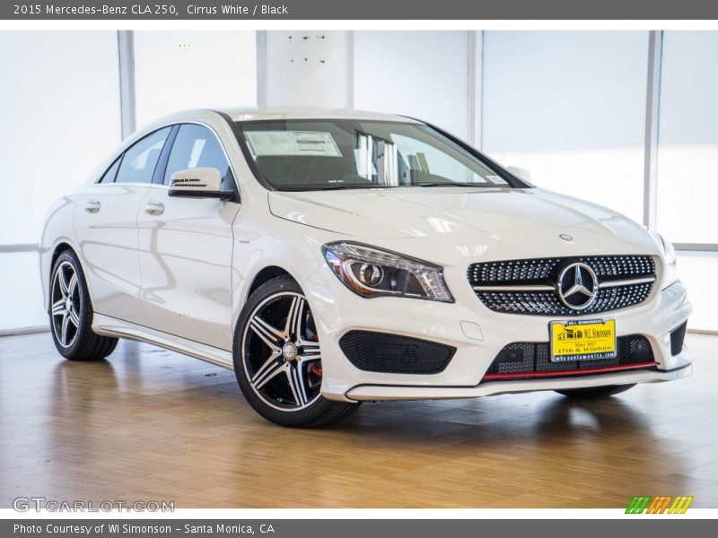 Cirrus White / Black 2015 Mercedes-Benz CLA 250