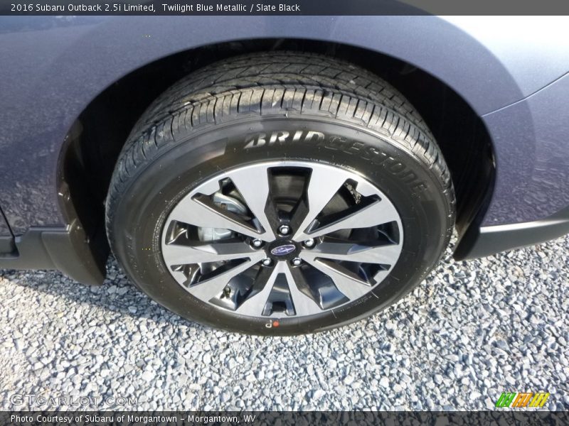 Twilight Blue Metallic / Slate Black 2016 Subaru Outback 2.5i Limited