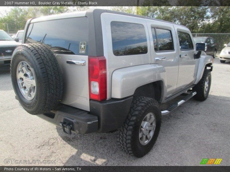 Boulder Gray Metallic / Ebony Black 2007 Hummer H3