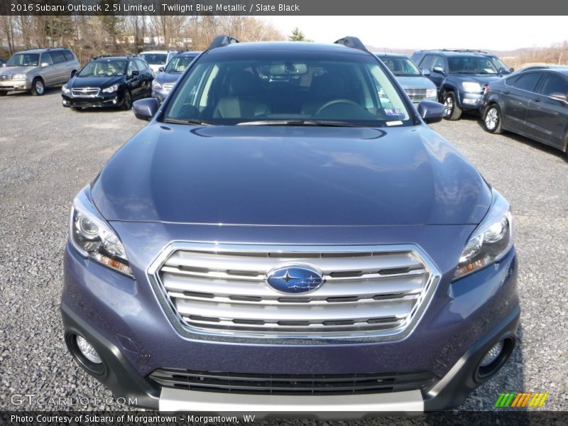 Twilight Blue Metallic / Slate Black 2016 Subaru Outback 2.5i Limited