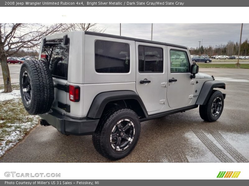 Bright Silver Metallic / Dark Slate Gray/Med Slate Gray 2008 Jeep Wrangler Unlimited Rubicon 4x4
